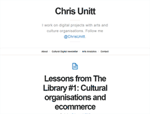 Tablet Screenshot of chrisunitt.co.uk